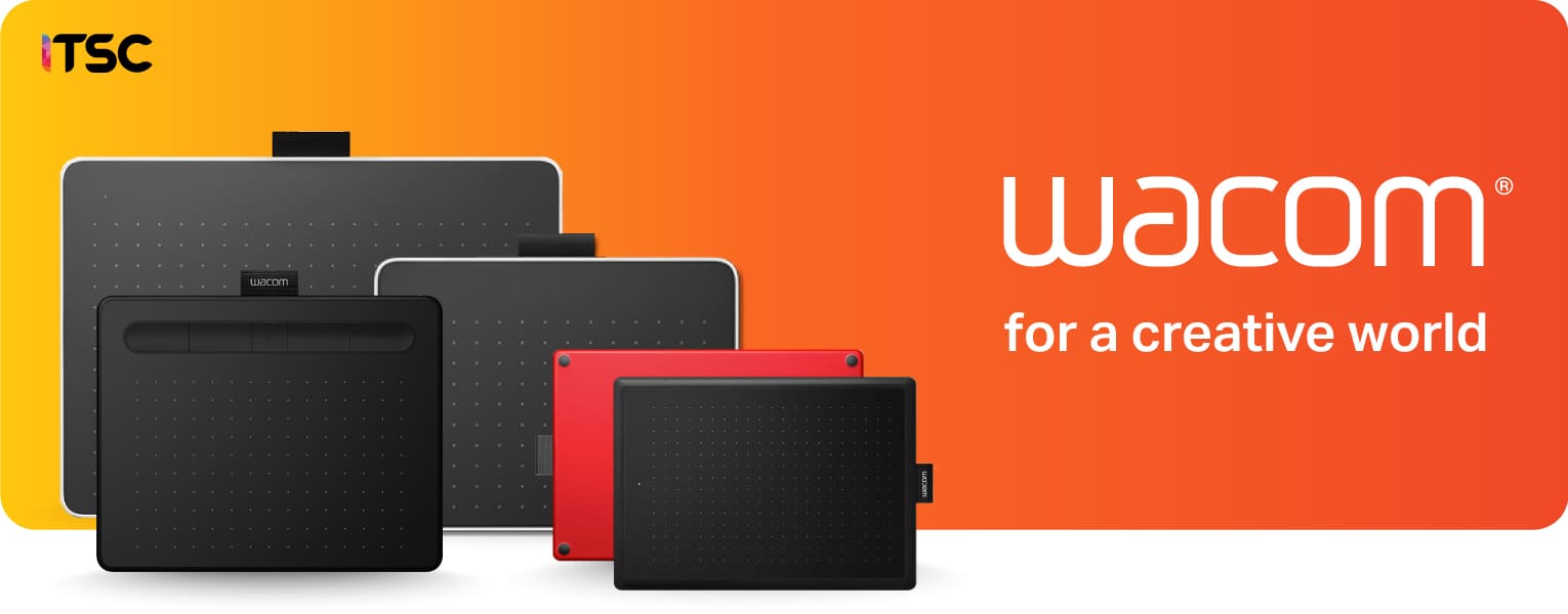 แบนเนอร์โปรโมทสินค้า WACOM for a creative world by ITSC